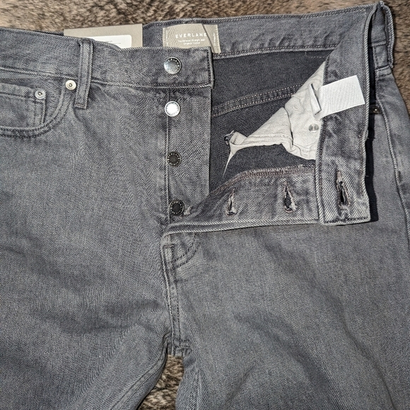 Everlane Rigid Slouch The Relaxed Fit Straight Jean Grey Women's 27 NWT - Picture 8 of 13